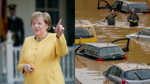 Germany’s Chancellor Angela Merkel defends warning systems in wake of deadly floods